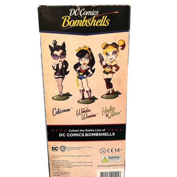 DC Comic Bombshells Wonder Woman LootCrate Metallic Edition Vinyl Figure Boxed - Picture 5 of 6